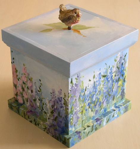 Landscape on Wood Box